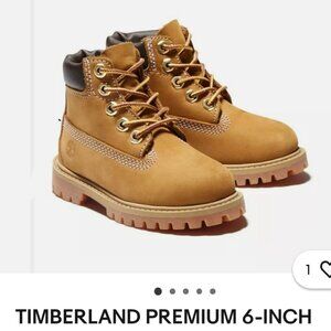 Timberland Premium  6in waterproof unisex toddler wheat nubuck